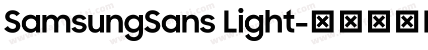 SamsungSans Light字体转换